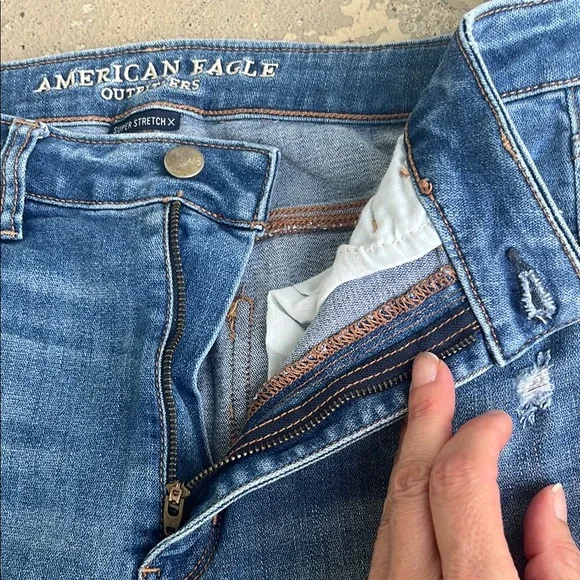 EUC American Eagle Outfitters Skinny highest rise Distressed jegging - Picture 10 of 16